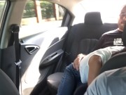 I give my boyfriend a wonderful blowjob in the back seat of the Uber 6/16