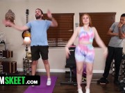 Personal Trainer Gets To Pound Madison’s Pussy Behind Her BF’s Back, Making Her Scream With Pleasure 3/16