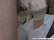 Amateur blond babe plays the doctor in this medical fantasy 16/16