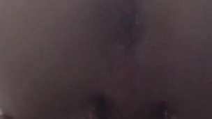 Very horny boy is trying to wank his dick and play with sweet asshole at dirty restroom
