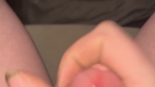 Quick car masturbation with moaning