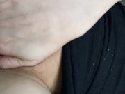 Pussy playing while driving to meet my family 4/16