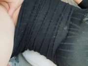 Pussy playing while driving to meet my family 6/16