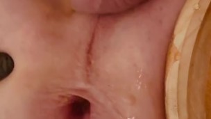 Pounding and gaping my ass
