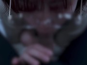 清楚系のメガネ女子が口内射精されてちゃう♡ cum im mouth blowjob 11/16