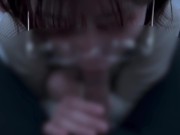 清楚系のメガネ女子が口内射精されてちゃう♡ cum im mouth blowjob 13/16