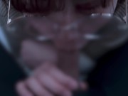 清楚系のメガネ女子が口内射精されてちゃう♡ cum im mouth blowjob 2/16