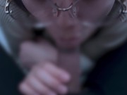 清楚系のメガネ女子が口内射精されてちゃう♡ cum im mouth blowjob 3/16