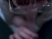 清楚系のメガネ女子が口内射精されてちゃう♡ cum im mouth blowjob 5/16