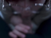 清楚系のメガネ女子が口内射精されてちゃう♡ cum im mouth blowjob 6/16