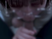 清楚系のメガネ女子が口内射精されてちゃう♡ cum im mouth blowjob 8/16