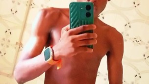 Playing with my huge dick