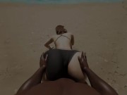 Cheating MILF gets fucked on a private beach 10/16