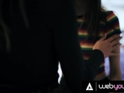 Obsessed Babe Wants Rough Sex With Stepsister's Girlfriend In Exchange For Keeping Her Secret 4/16