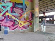 Perfect Ass in Tight Jeans & Boots ASMR Walking 1/16