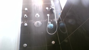 in shower in cum