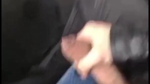 🍆🚌I am jerking my hairy dick right on the bus