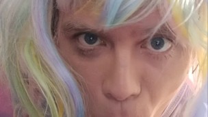 Crossdresser Sucks A BBC Dildo Gets A Mouthful Of Cum Part 2