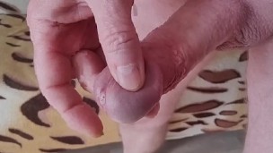 Just jerking off, just cumming, just licking cum