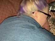 Smoking BBW sucks cock swallows cum, bbw doggystyle smoking takes a creampie 13/16