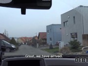 DEBT4k. Gal with tattoo on shoulder pays off the debt using her pussy 2/16