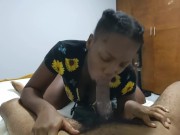 I Deepthroat Crazily Sucking My Neighbors Dick! His Girlfriend Has a Stiff Competition - EbonyRose1 9/16