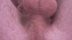 Close Up of my Big Hairy Dick while I Finger my Ass with my Thumb until I Cum.