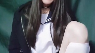 Japanese Crossdresser Dry Orgasm