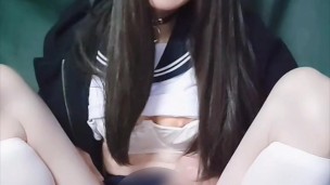 Japanese Crossdresser Dry Orgasm