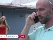 Naughty housewife Morgan Ray wants contractor to do hard work not only on her house, but on her pussy too! 4/16