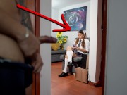 I caught my classmate's stepfather masturbating while watching me and this is what I did! 15/16