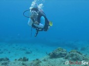 SCUBA Sex in a Miniskirt by a Beautiful Coral Reef 16/16