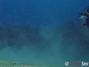 SCUBA Sex in a Miniskirt by a Beautiful Coral Reef 7/16