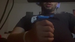 You Watch Me Jerk My Hard Thick Cock from Under My Desk | BEAUTIFUL CUMSHOT