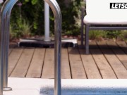 Euro Babes Licking Each Other's Pussies Outside - LETSDOEIT 1/16