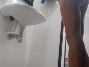I record myself in the bathroom while I finger my pussy 14/16