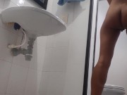 I record myself in the bathroom while I finger my pussy 5/16