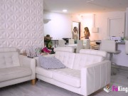 We caught Valeria Fuentes banging her fans in our studios! 1/16