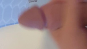 Using my Piss as Lube to make my Big Cock Cum!