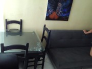 I fuck my lover with my arne on the couch in my stepsister's office 11/16