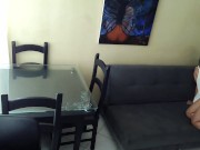 I fuck my lover with my arne on the couch in my stepsister's office 16/16