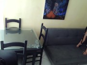 I fuck my lover with my arne on the couch in my stepsister's office 6/16