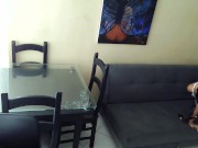 I fuck my lover with my arne on the couch in my stepsister's office 9/16