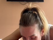 he has to leave for 1 day for work I have to completely empty his balls before he leaves 5/16