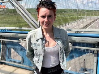 Public Roadside Romp: Risky Public Sex on Pedestrian Bridge