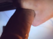 Lots of juicy PRECUM, running down cock!