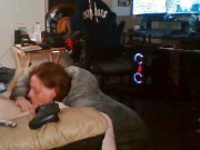 Heather Kane Milks in College Dorm wearing Gray Northface! 10/16