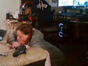 Heather Kane Milks in College Dorm wearing Gray Northface! 11/16