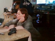 Heather Kane Milks in College Dorm wearing Gray Northface! 4/16