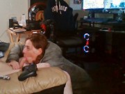 Heather Kane Milks in College Dorm wearing Gray Northface! 7/16